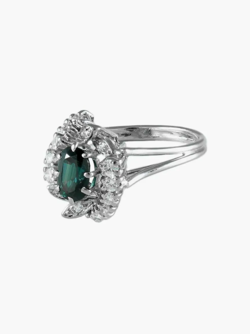 BAGUE "ETREINTE" OR DIAMANTS & SAPHIR