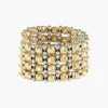 BAGUE "FACETTE" DEUX ORS