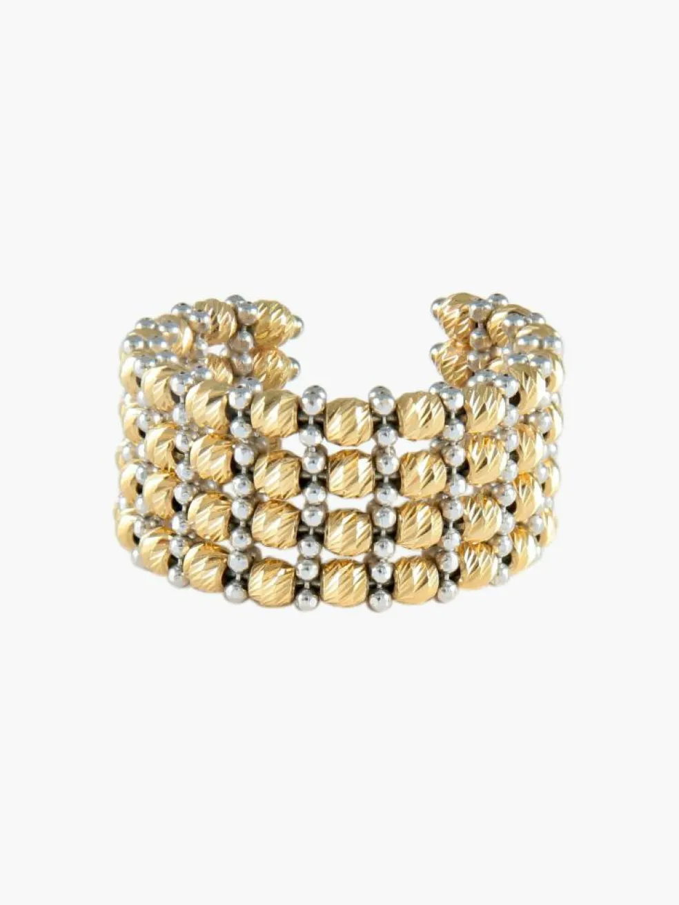 BAGUE "FACETTE" DEUX ORS