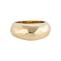 BAGUE "FACETTE" OR JAUNE