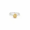 Bague Favero en or blanc avec saphirs et diamants