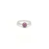Bague Favero en or blanc avec rubis et diamants
