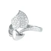 Bague Feuilles Diamants