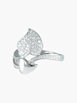 Bague Feuilles Diamants