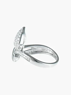 Bague Feuilles Diamants