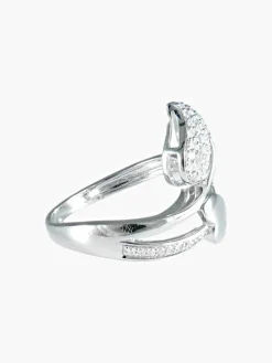 Bague Feuilles Diamants