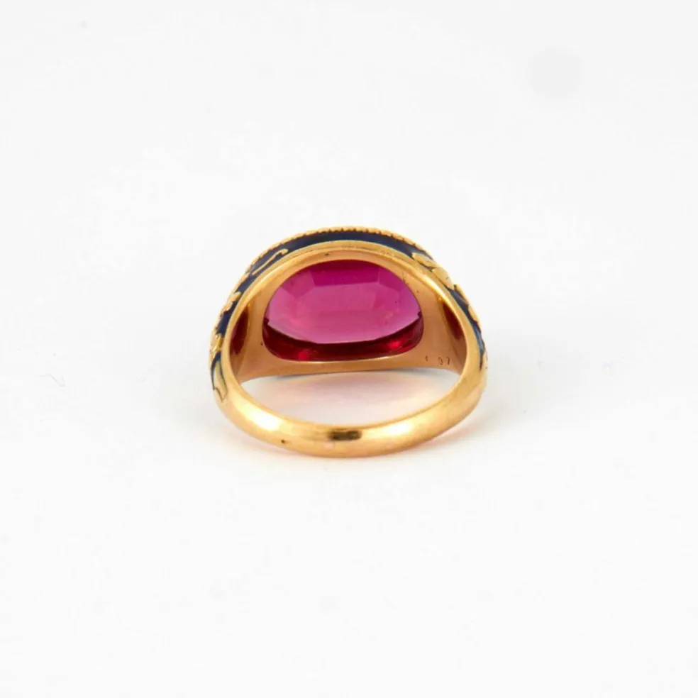 Bague fin XIXéme, émaillée