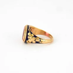 Bague fin XIXéme, émaillée