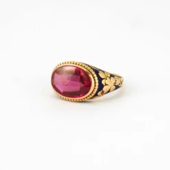 Bague fin XIXéme, émaillée