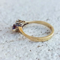 Bague fine rubis et diamants