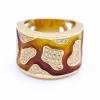 Bague FIREMOON en or et émail