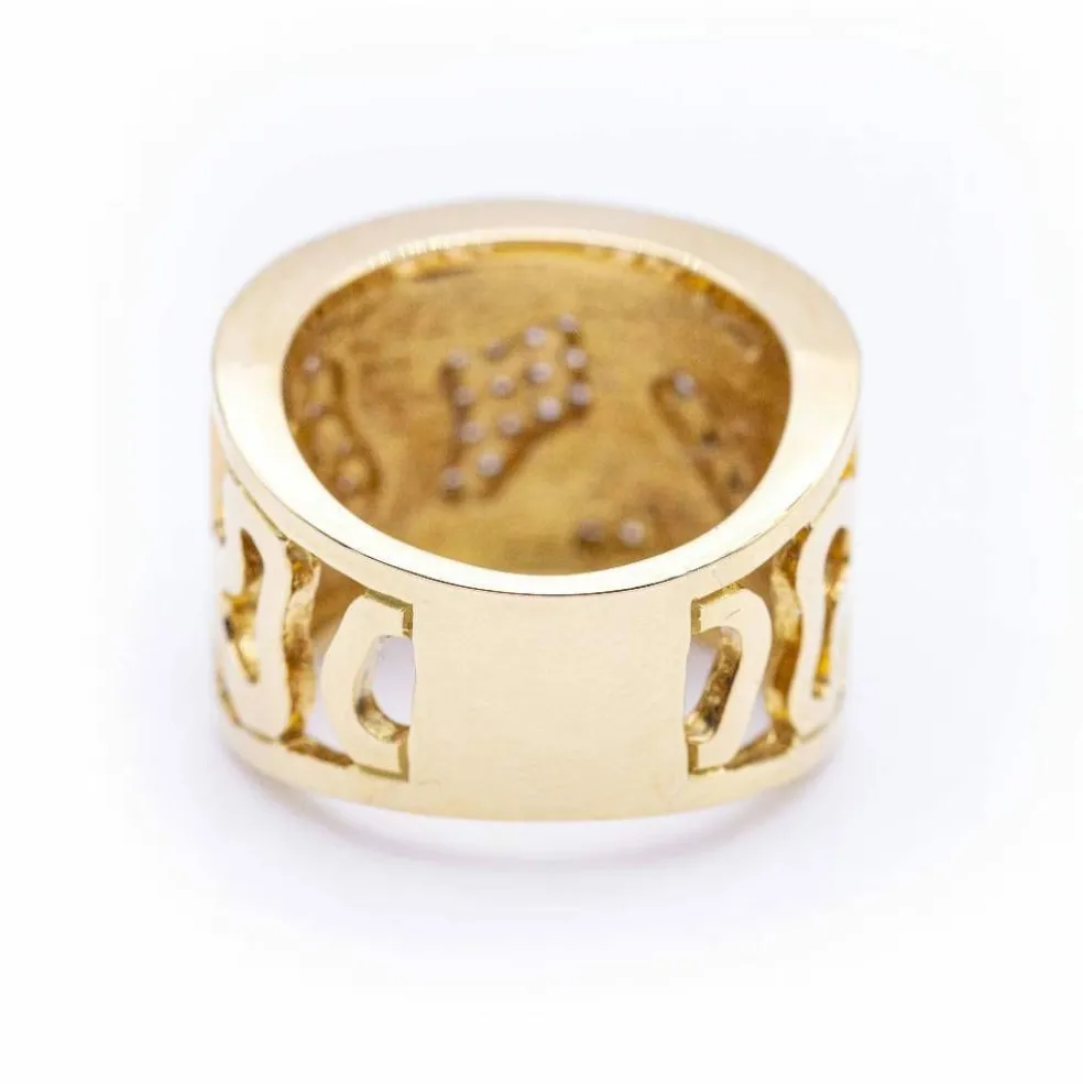 Bague FIREMOON en or et émail