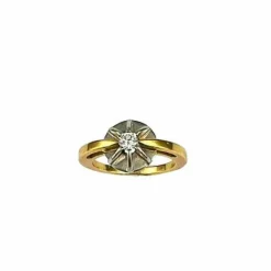 Bague Fleur 2 Ors Diamant