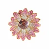 Bague Fleur Améthyste, Saphirs roses, Diamants