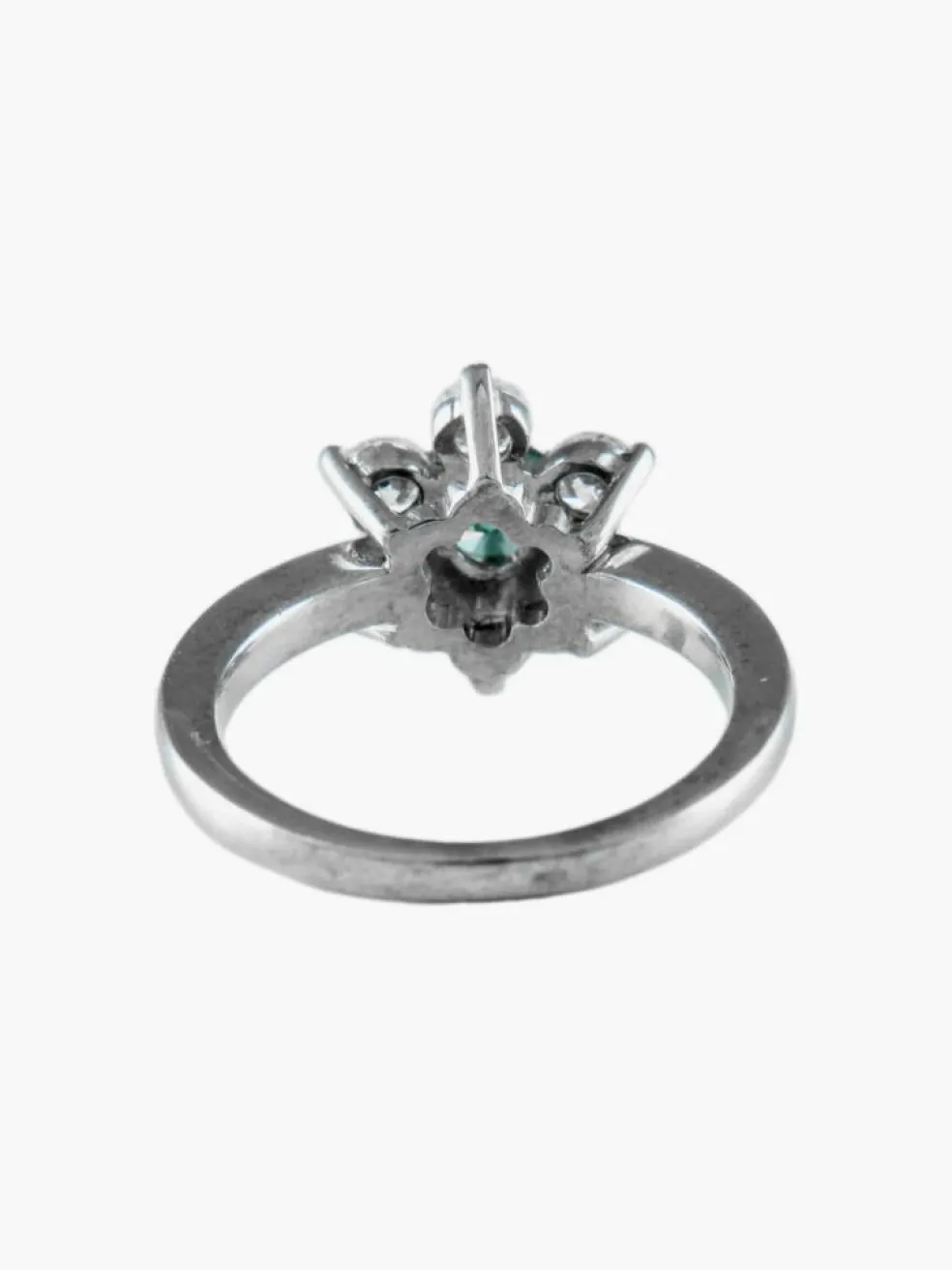 Bague Fleur Diamant bleu
