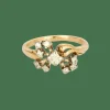 Bague fleur diamants