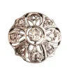 Bague fleur, diamants