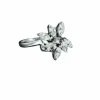 Bague fleur diamants