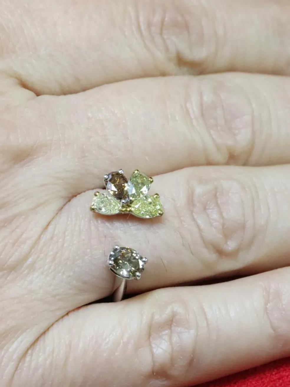 Bague Fleur Diamants