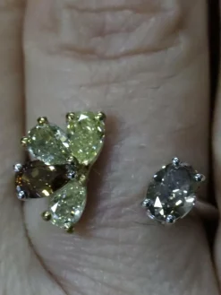 Bague Fleur Diamants