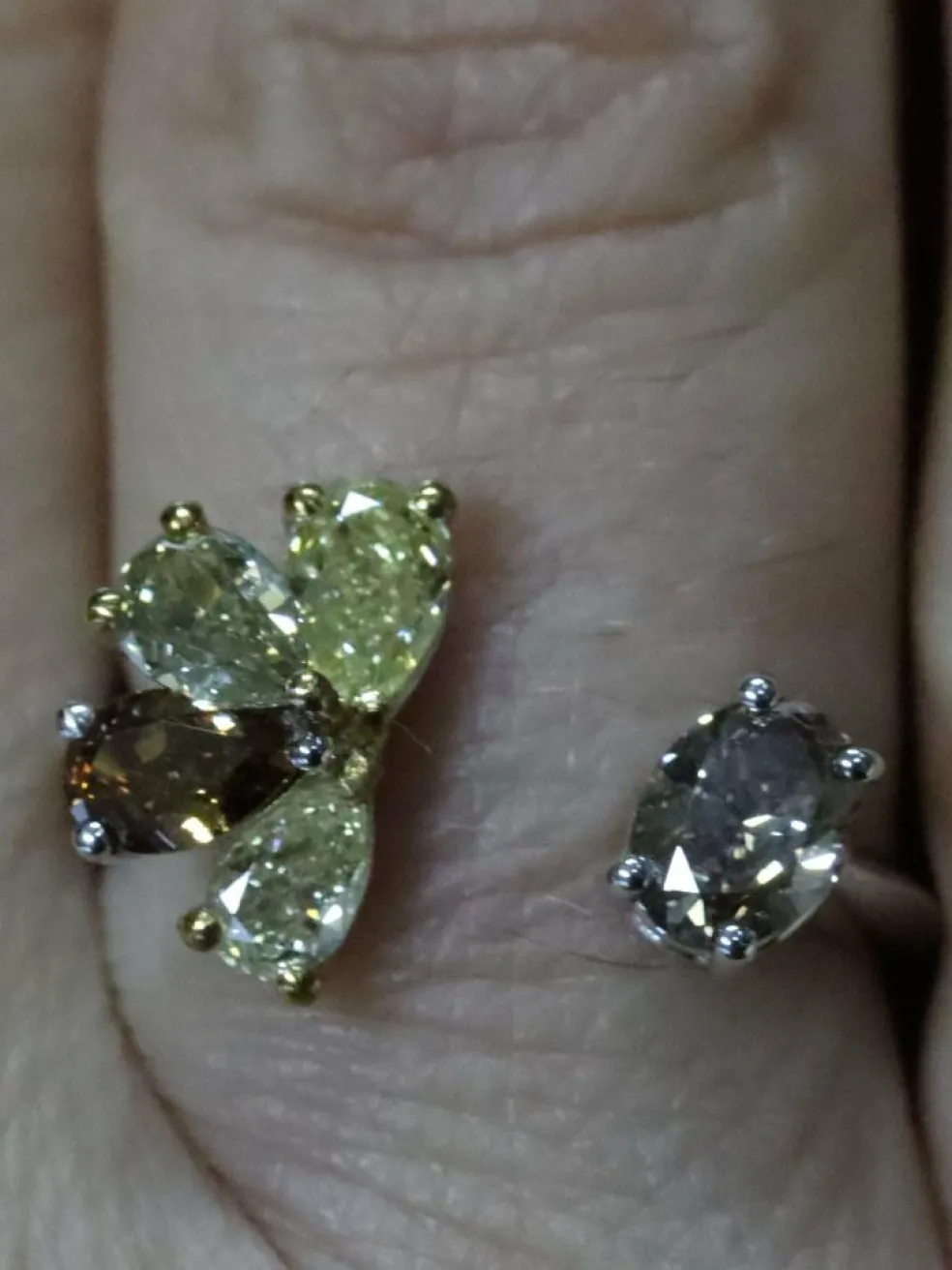Bague Fleur Diamants