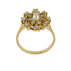 Bague Fleur diamants