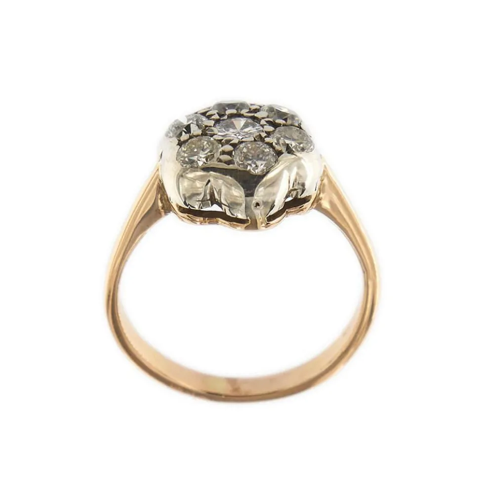 Bague Fleur diamants