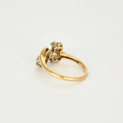 Bague fleur diamants