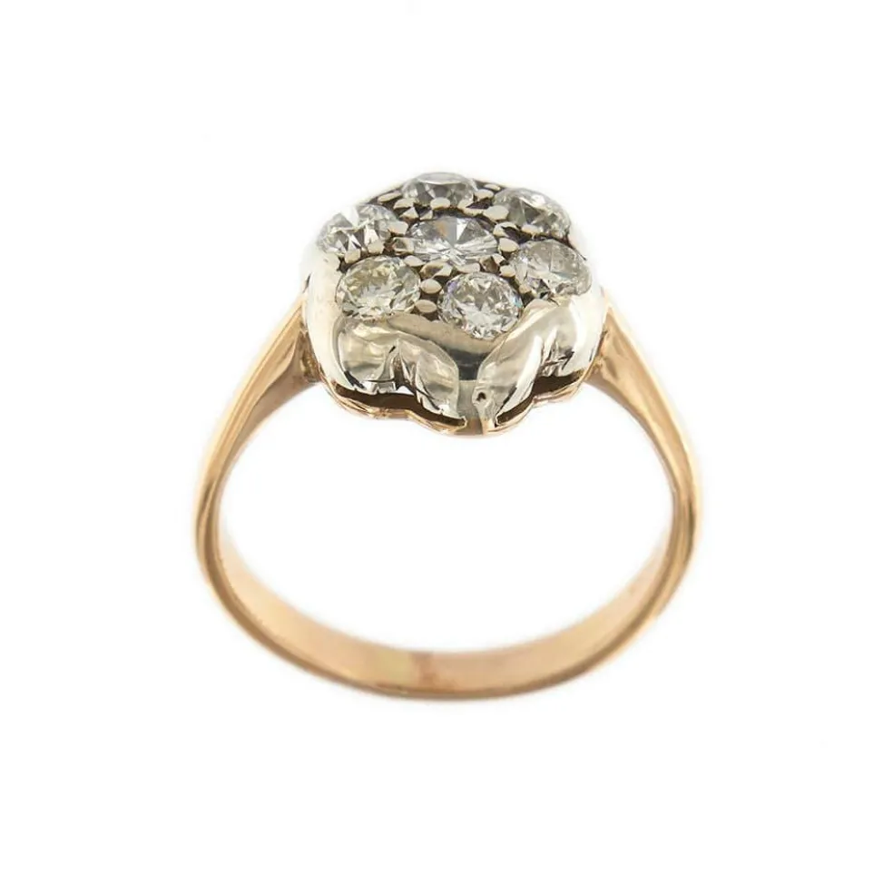 Bague Fleur diamants
