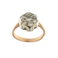 Bague Fleur diamants