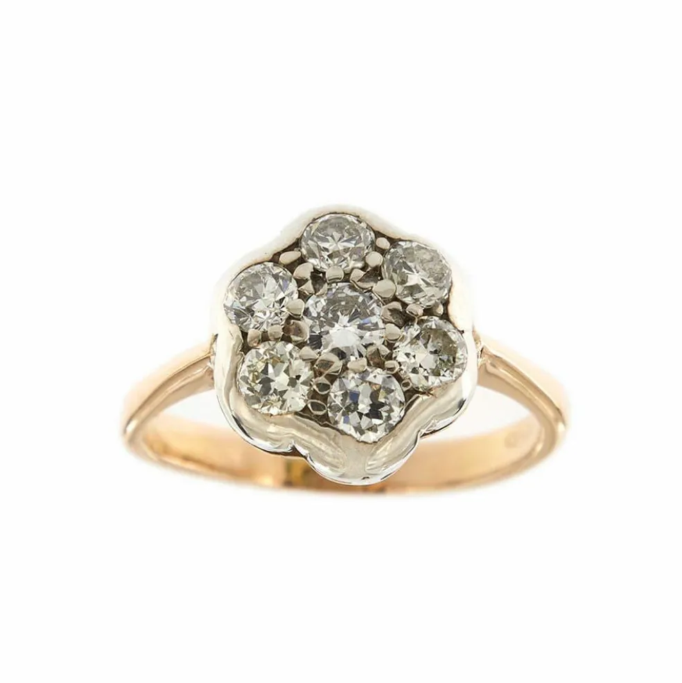 Bague Fleur diamants