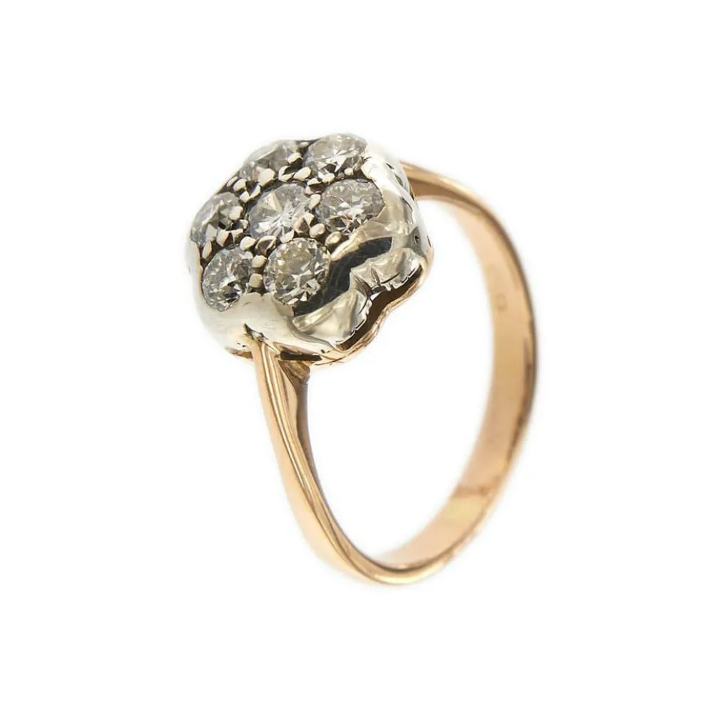 Bague Fleur diamants