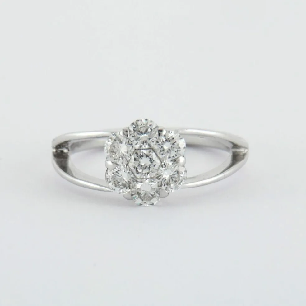 Bague Fleur Diamants