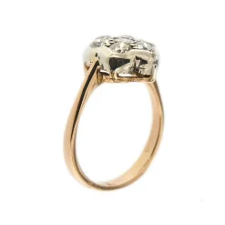 Bague Fleur diamants
