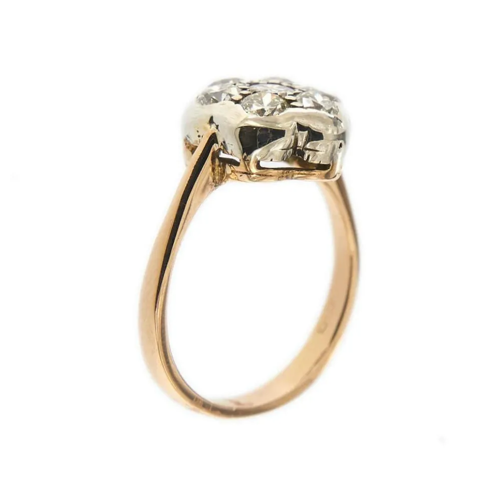 Bague Fleur diamants