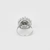 Bague Fleur or blanc diamants