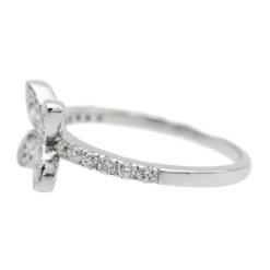 Bague Fleur Or blanc Diamant