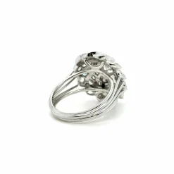 Bague Fleur Or blanc et Diamants