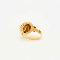 Bague Fleur or et tourmaline