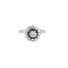 Bague Fleur Or Gris Diamants