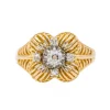 Bague Fleur Or jaune Diamant