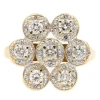Bague Fleur Or jaune Diamant