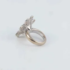Bague Fleur Perle de Tahiti Diamants