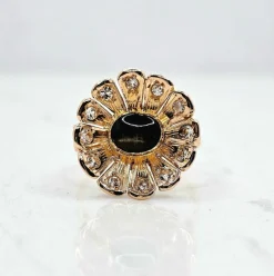 Bague Fleur Saphir étoilé