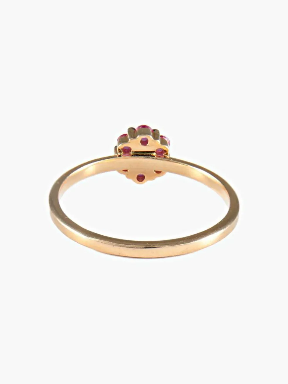 Bague Fleur Saphirs roses