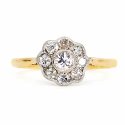 Bague Fleurs diamants