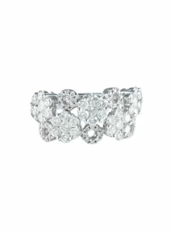Bague Fleurs Diamants