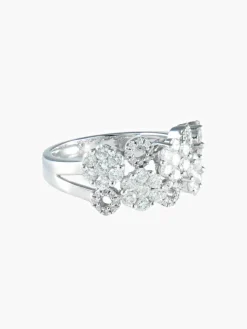 Bague Fleurs Diamants