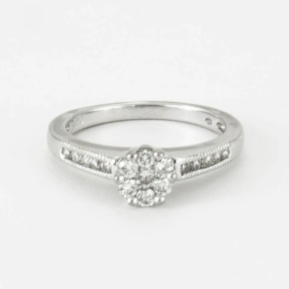 Bague Florale Diamants