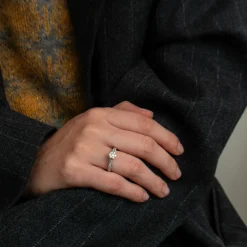 Bague Florale Diamants